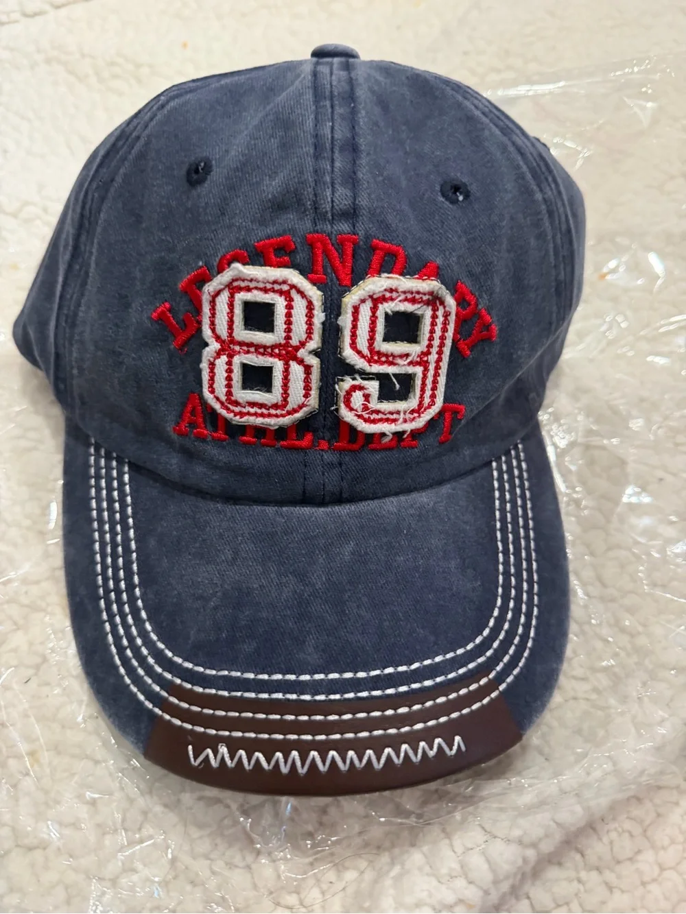 Legendary Athletic 89 Embroidered Baseball Cap - Navy